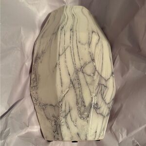 Unk Cream and Gray Accent Vase with Elegant Details